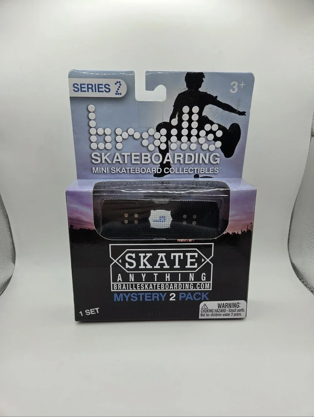 Mini Skateboard Mystery 2-pack Series 2 Braille Skateboarding - NEW